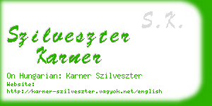 szilveszter karner business card